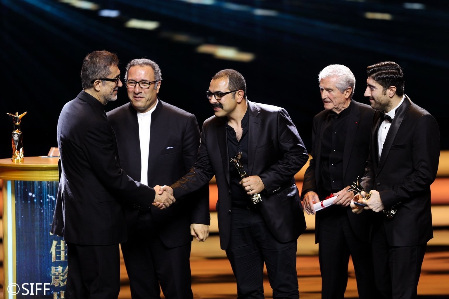 Morteza Hodaei with Nuri Bilge Ceylan at Shanghai Film Festival