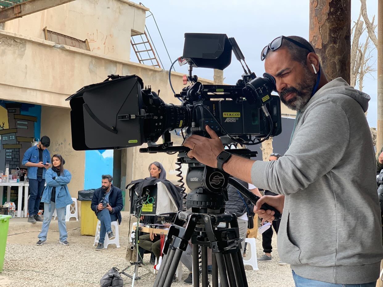Morteza Hodaei on set
